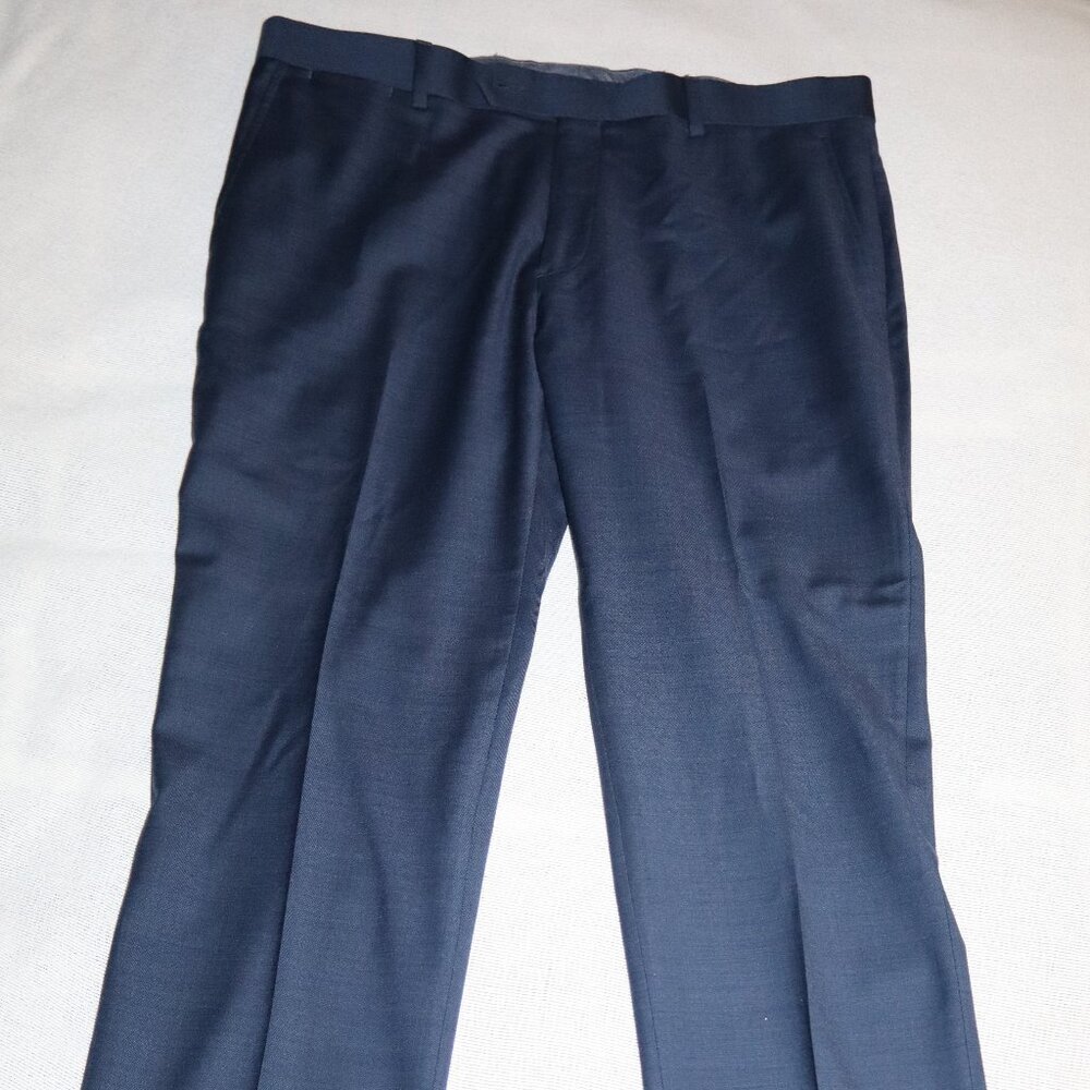Tommy Hilfiger Dress Pants Navy Blue Tailored Fit 36x30